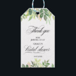 Greenery Summer Destination Bridal Shower Gift Tags<br><div class="desc">These greenery summer destination bridal shower gift tags are perfect for  a beach bridal shower. Green blush hand-drawn leaves,  foliage adorn idyllic geometric frames,  oozing style and class to embellish your occasion cards.</div>