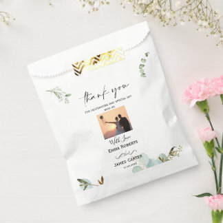 Greenery Thank You Favour Boxes Bag