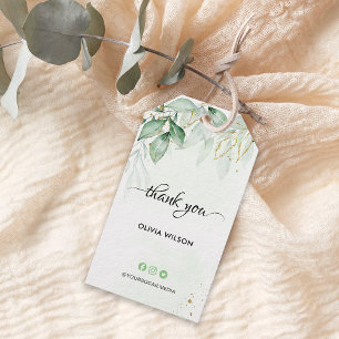 Greenery Thank you Gift Tags