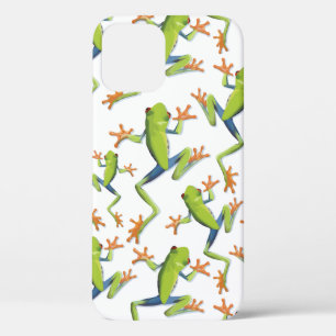 Greenery Tree-Frog Pattern Design   iPhone 12 Case