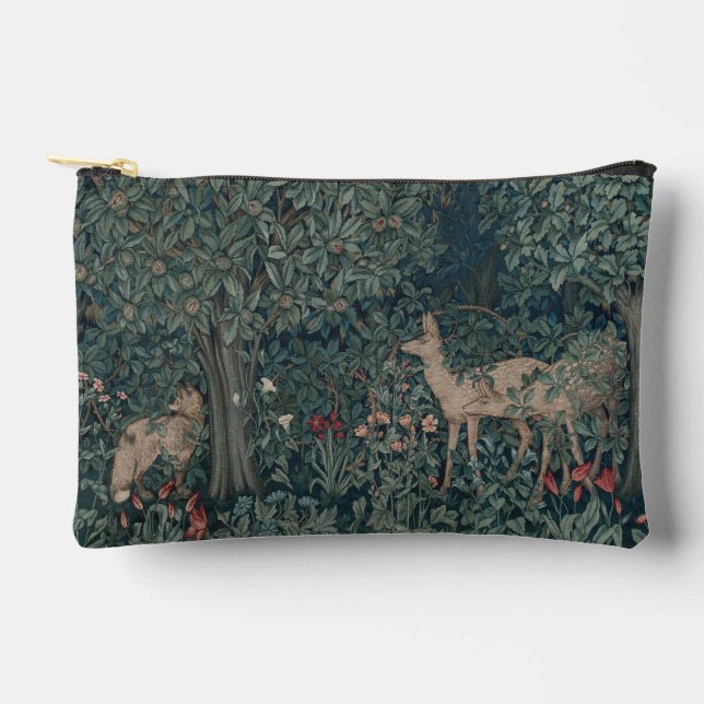 Greenery, Victorian Era Tapestry by Henry Dearle Accessory Pouch (Front)
