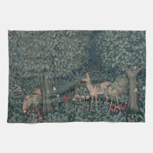 Greenery, Victorian Era Tapestry by Henry Dearle Kitchen Towel