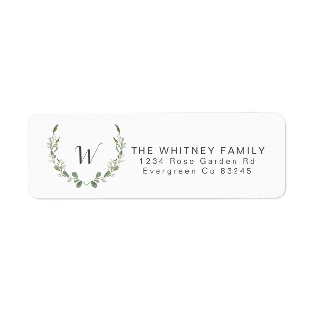 Greenery Vine Watercolor | Elegant & Minimal (Front)