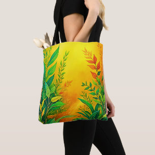 Greenery Warm Glow Art Tote Bag
