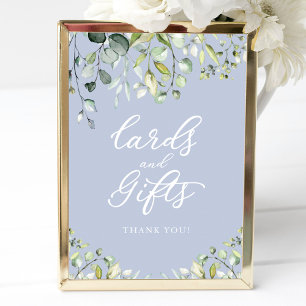 Greenery Watercolor Cards And Gifts Sign 