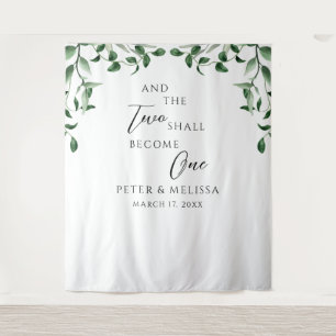 Greenery Wedding Backdrop Tapestry