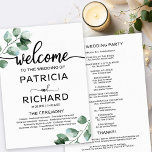 Greenery Wedding Ceremony Program<br><div class="desc">Get ready to be mesmerized by our breathtaking greenery wedding suite! Featuring a delicate illustration of eucalyptus leaves paired with bold, elegant calligraphy, it’s the perfect match for your enchanting garden-themed wedding. If you're missing any items or have a special request, don’t hesitate to reach out via chat—I’m here to...</div>