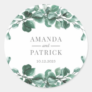 Greenery Wedding Envelope Seals