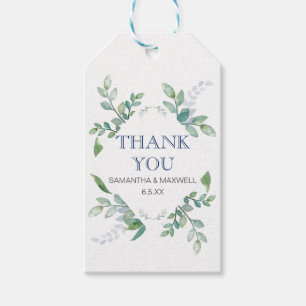 Greenery Wedding Favour Gift Tags