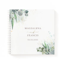 greenery  wedding Guest Book