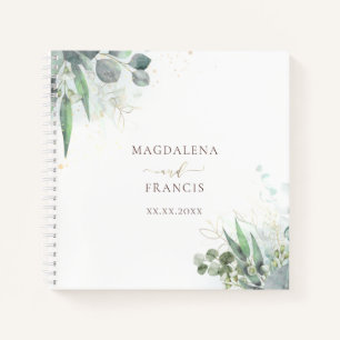 greenery  wedding Guest Book