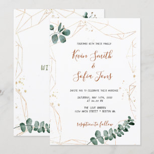 Greenery Wedding Invitation