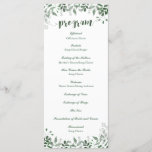 Greenery Wedding Program Template<br><div class="desc">Greenery Wedding Program Template ************************************************ Please Follow these easy steps to customize your invitation: 1. Please click the “Personalize” button on the right of the product to see what your information looks like on this item. If you would like to further customize the fonts, font colours, and background colours please...</div>