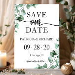 Greenery Wedding Save The Date Invitation<br><div class="desc">Get ready to be mesmerized by our breathtaking greenery wedding suite! Featuring a delicate illustration of eucalyptus leaves paired with bold, elegant calligraphy, it’s the perfect match for your enchanting garden-themed wedding. If you're missing any items or have a special request, don’t hesitate to reach out via chat—I’m here to...</div>