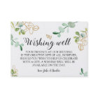 Greenery Wedding Wishing Well Card