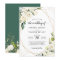 Greenery White Floral Gold Geometric Wedding