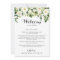 Greenery White Floral Wedding Welcome Letter