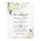 Greenery White Rose Floral Gold Leaves Wedding
