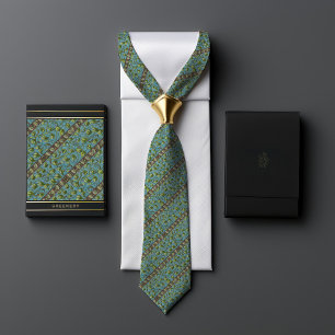 Greenery William Morris Inspired Floral Men's Tie