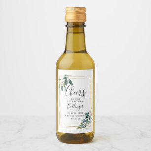 Greenery Wine Label, Eucalyptus Mini Wine Label