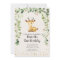 Greenery Woodland Deer Birthday Invitation