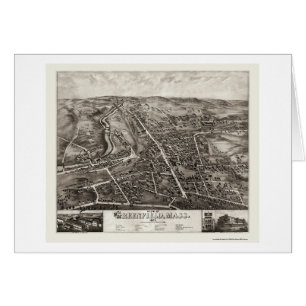Greenfield, carte panoramique de mA - 1877