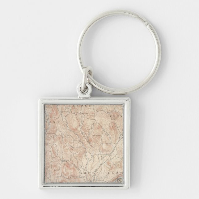 Greenfield, Massachusetts Keychain (Front)