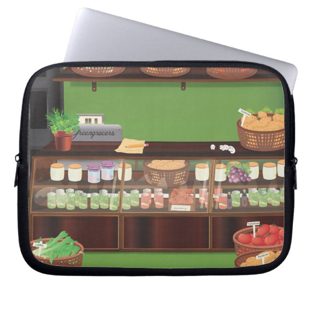 Greengrocers Store Laptop Sleeve (Front)