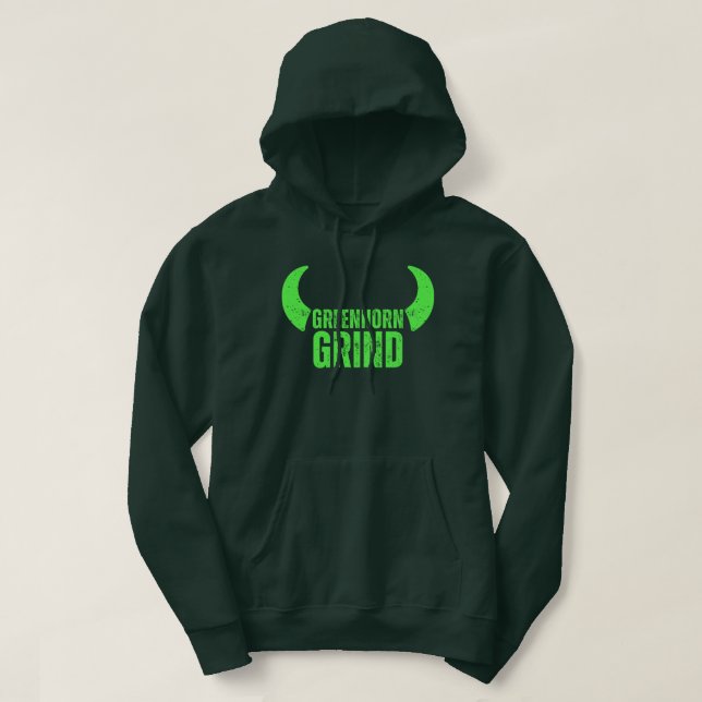 Greenhorn Grind Fishing Hoodie (Design Front)