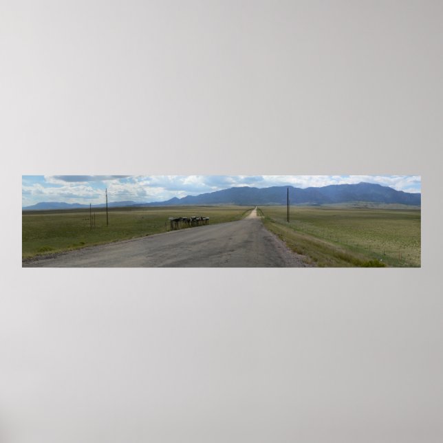 Greenhorn Mountain Panorama, Colorado Poster (Front)