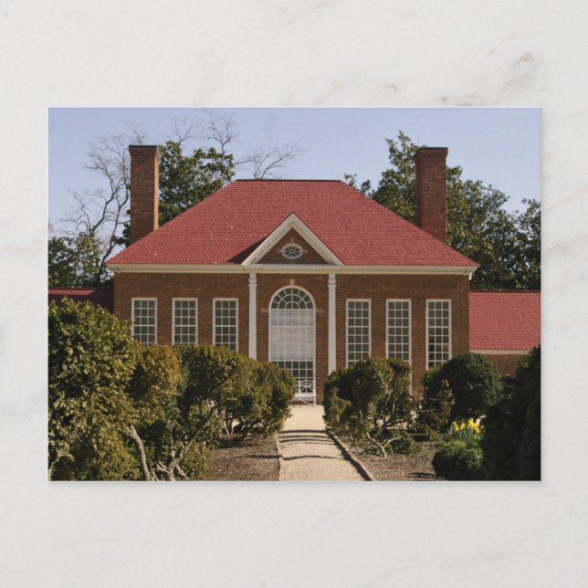 Greenhouse at Mount Vernon, Virginia Postcard (Front)