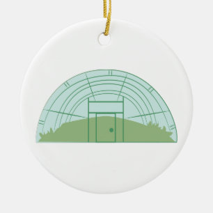 Greenhouse Ceramic Ornament