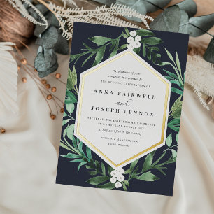 Greenhouse Frame Watercolor Botanical Wedding