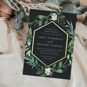 Greenhouse Frame Watercolor Botanical Wedding