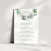 Greenhouse | Watercolor Botanical Wedding Details