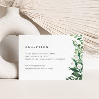 Greenhouse Watercolor Botanical Wedding Reception