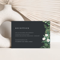 Greenhouse Watercolor Botanical Wedding Reception