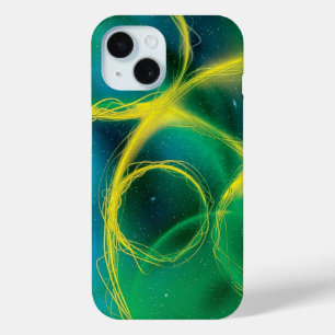 Greenish Abstract iPhone 15 Case