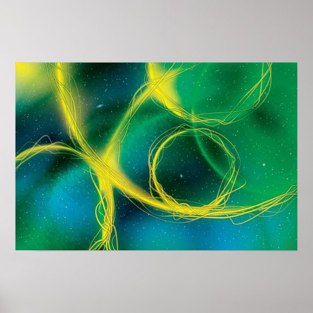 Greenish Abstract Print (Front)