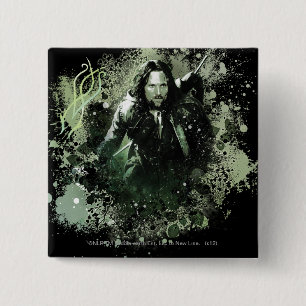 Greenish Aragorn Vector Collage 2 Inch Square Button
