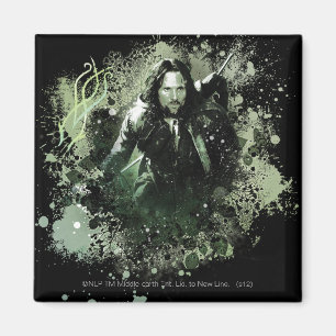 Greenish Aragorn Vector Collage Magnet
