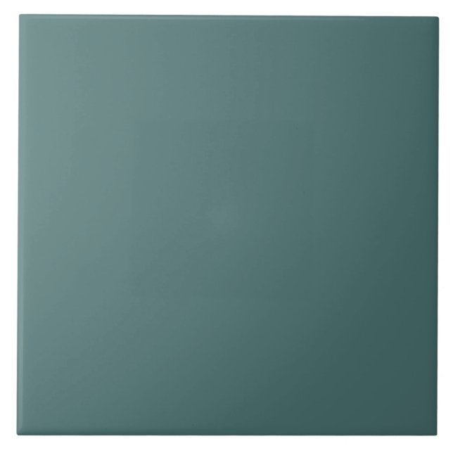 Greenish-Blue Solid Colour Tile (Front)