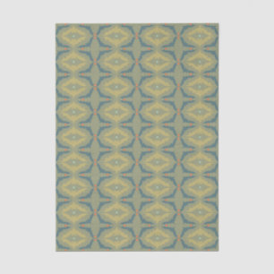 Greenish Retro Vintage Pattern Tissue Paper