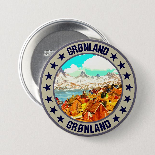 Greenland                                          3 inch round button (Front & Back)