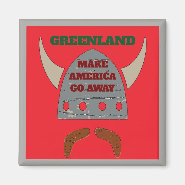 GREENLAND, aimant à tête viking (Devant)
