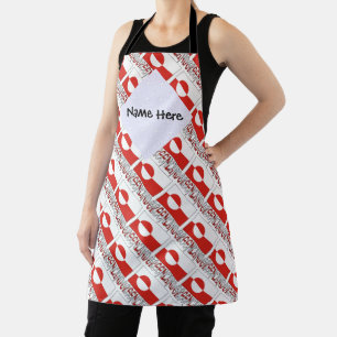 Greenland and Greenlander Flag Personalized Apron