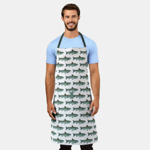 Greenland Char Fly Fishing Angler's BBQ Grilling Apron