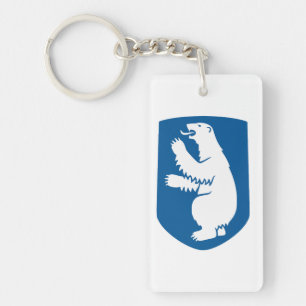 Greenland coat arms country symbol emblem flag den keychain
