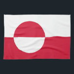 greenland country flag towel<br><div class="desc">greenland country flag towel</div>