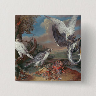 Greenland Cyr Falcons 2 Inch Square Button